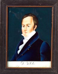 Daniel Webster Eglomise Portrait